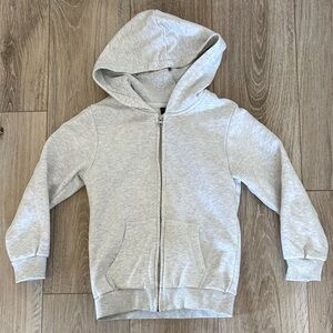 Little Bipsy light heather grey zip up